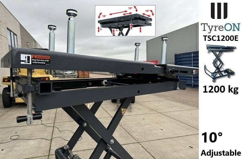 معدات الورش TSC1200E mobile EV battery lifting table - Mobile lifting table for engines, gearboxes, EV battery packs, transmissions andvehicle components - 230V mobile scissor lift table - 1200 kg - H192 c: صورة 8