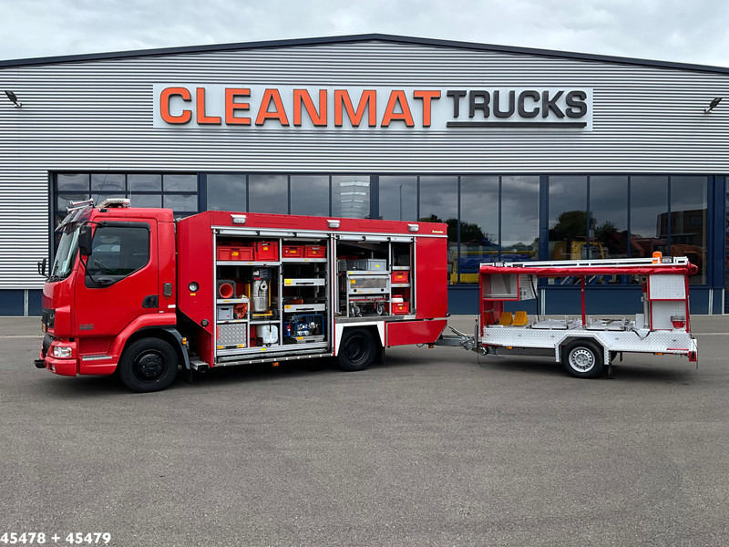 DAF FA 45 LF 150 Brandweer materiaalwagen + Mucar M5A-FOX Brandweer materiaal aanhangwagen - سيارة إطفاء: صورة 1 DAF FA 45 LF 150 Brandweer materiaalwagen + Mucar M5A-FOX Brandweer materiaal aanhangwagen - سيارة إطفاء: صورة 1
