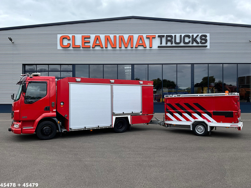 DAF FA 45 LF 150 Brandweer materiaalwagen + Mucar M5A-FOX Brandweer materiaal aanhangwagen - سيارة إطفاء: صورة 2 DAF FA 45 LF 150 Brandweer materiaalwagen + Mucar M5A-FOX Brandweer materiaal aanhangwagen - سيارة إطفاء: صورة 2