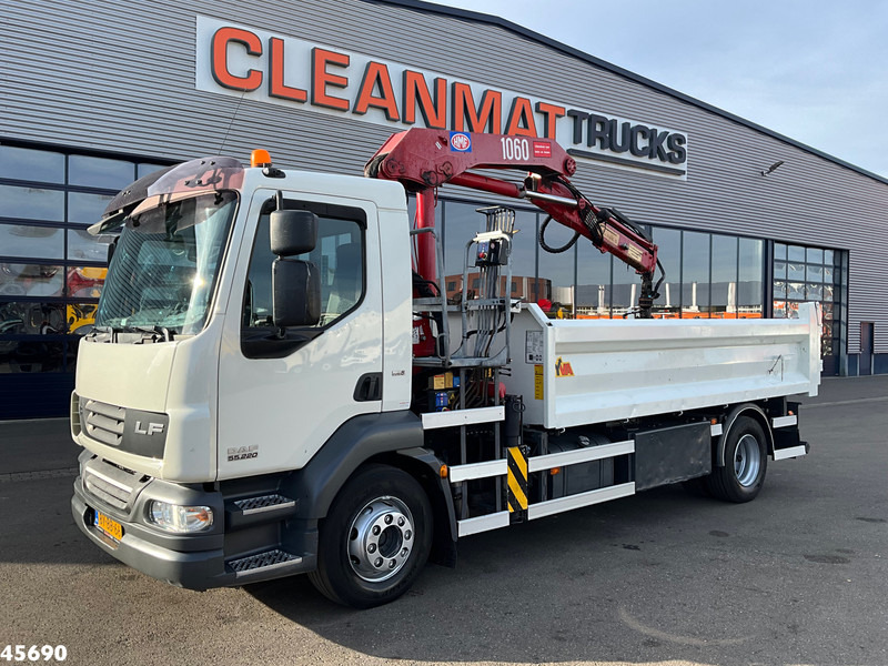 DAF FA 55 LF 220 HMF 10 Tonmeter laadkraan Just 119.287 km! - شاحنة قلاب, شاحنة كرين: صورة 2 DAF FA 55 LF 220 HMF 10 Tonmeter laadkraan Just 119.287 km! - شاحنة قلاب, شاحنة كرين: صورة 2