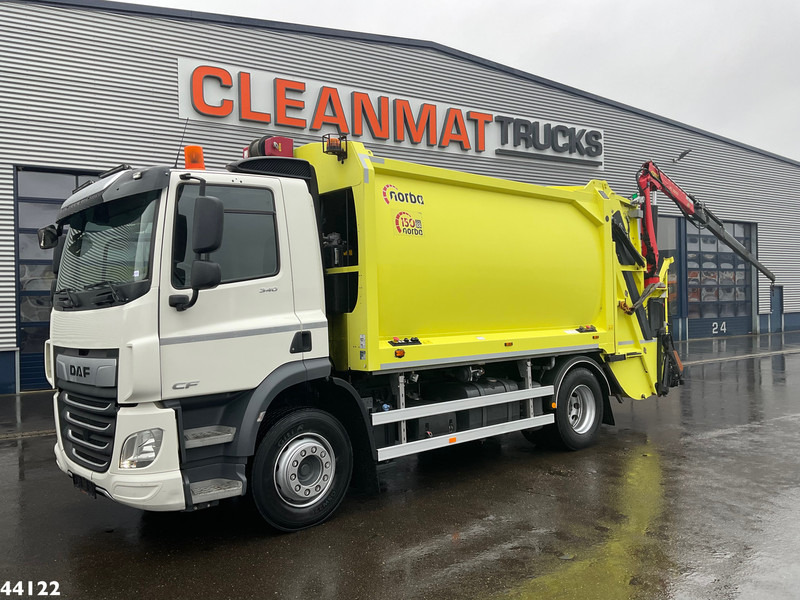 DAF FA CF 340 Euro 6 Norba 17 m³ + Palfinger 3.8 Tonmeter laadkraan + Winch - شاحنة النفايات: صورة 1 DAF FA CF 340 Euro 6 Norba 17 m³ + Palfinger 3.8 Tonmeter laadkraan + Winch - شاحنة النفايات: صورة 1