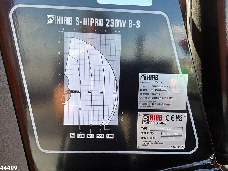 شاحنة النفايات DAF FAN XD 340 Hiab 23 Tonmeter laadkraan: صورة 20