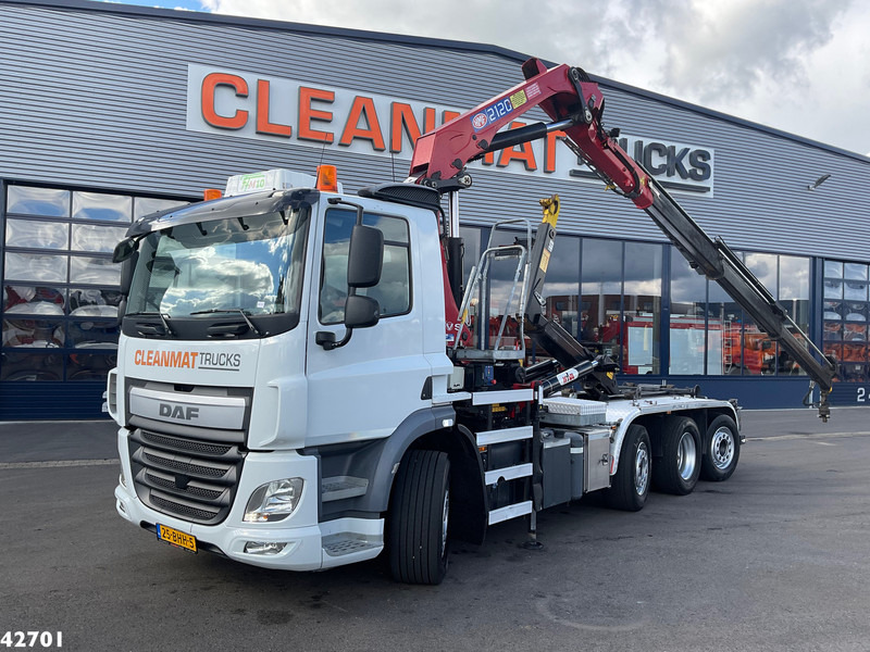 DAF FAQ CF 400 8x2 Euro 6 HMF 21 Tonmeter laadkraan - شاحنة ذات خطاف, شاحنة كرين: صورة 1 DAF FAQ CF 400 8x2 Euro 6 HMF 21 Tonmeter laadkraan - شاحنة ذات خطاف, شاحنة كرين: صورة 1