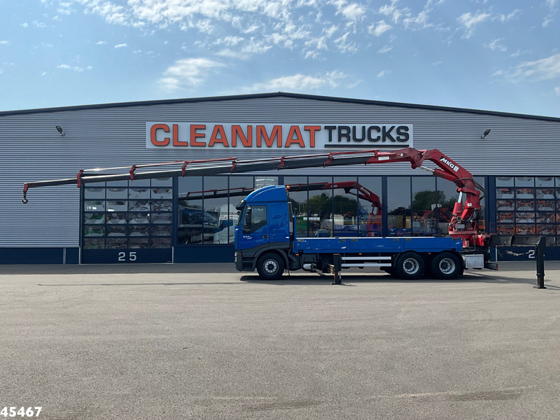 Iveco Stralis 500 6x4 MKG 54 Tonmeter laadkraan - شاحنات مسطحة, شاحنة كرين: صورة 1 Iveco Stralis 500 6x4 MKG 54 Tonmeter laadkraan - شاحنات مسطحة, شاحنة كرين: صورة 1