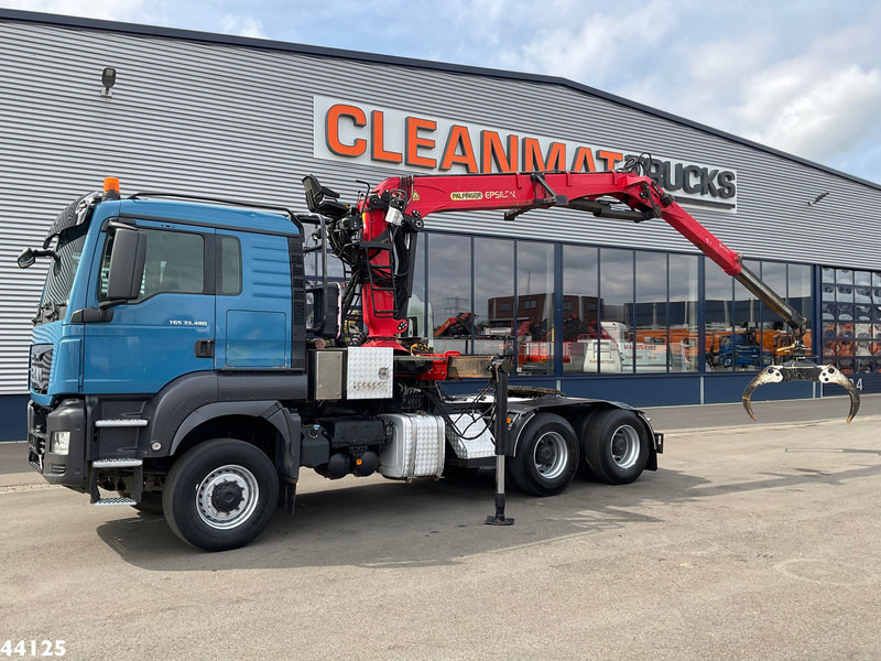 MAN TGS 33.480 6x6 Euro 6 Palfinger 27 Tonmeter boomkraan - وحدة جر: صورة 1 MAN TGS 33.480 6x6 Euro 6 Palfinger 27 Tonmeter boomkraan - وحدة جر: صورة 1