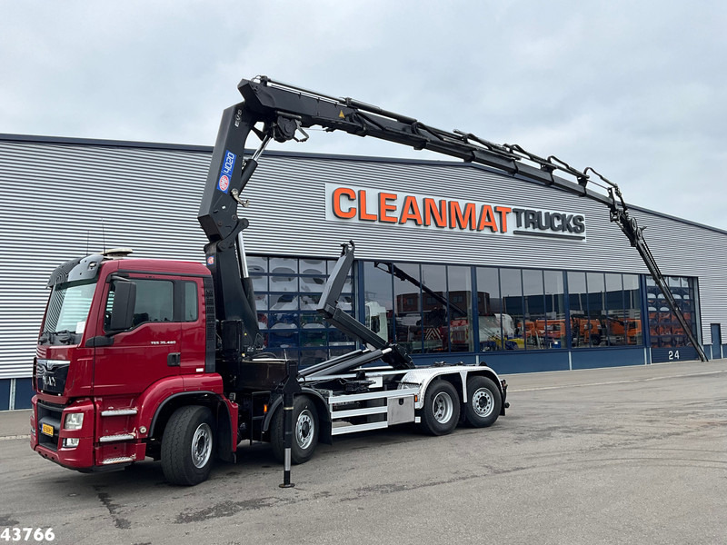 MAN TGS 35.480 8x4H Euro 6 HMF 40 Tonmeter laadkraan + Fly-Jib - شاحنة ذات خطاف, شاحنة كرين: صورة 1 MAN TGS 35.480 8x4H Euro 6 HMF 40 Tonmeter laadkraan + Fly-Jib - شاحنة ذات خطاف, شاحنة كرين: صورة 1