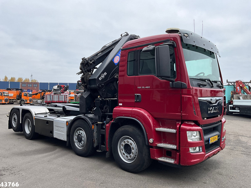 MAN TGS 35.480 8x4H Euro 6 HMF 40 Tonmeter laadkraan + Fly-Jib - شاحنة ذات خطاف, شاحنة كرين: صورة 3 MAN TGS 35.480 8x4H Euro 6 HMF 40 Tonmeter laadkraan + Fly-Jib - شاحنة ذات خطاف, شاحنة كرين: صورة 3