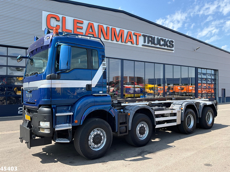 MAN TGS 43.440 8x8 HTS 30 Ton containersysteem + Vossebelt 20m³ container - شاحنة - نظام الكابلات: صورة 4 MAN TGS 43.440 8x8 HTS 30 Ton containersysteem + Vossebelt 20m³ container - شاحنة - نظام الكابلات: صورة 4