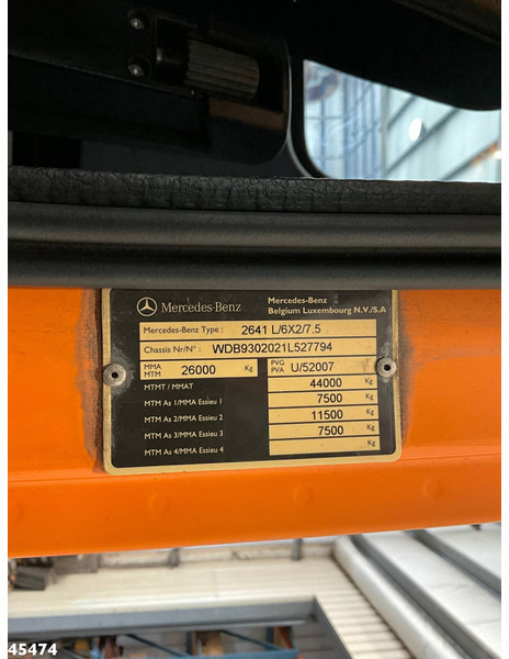 شاحنة ذات خطاف Mercedes-Benz Actros 2541 6x2 VDL 20 Ton haakarmsysteem: صورة 19