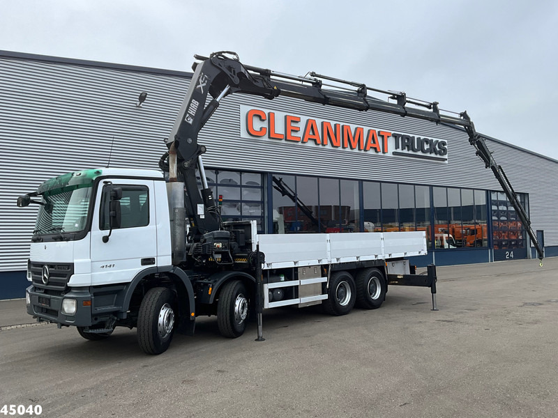 Mercedes-Benz Actros 4141 8x4 manual Hiab 32 Tonmeter laadkraan + Fly-jib - شاحنة كرين: صورة 1 Mercedes-Benz Actros 4141 8x4 manual Hiab 32 Tonmeter laadkraan + Fly-jib - شاحنة كرين: صورة 1