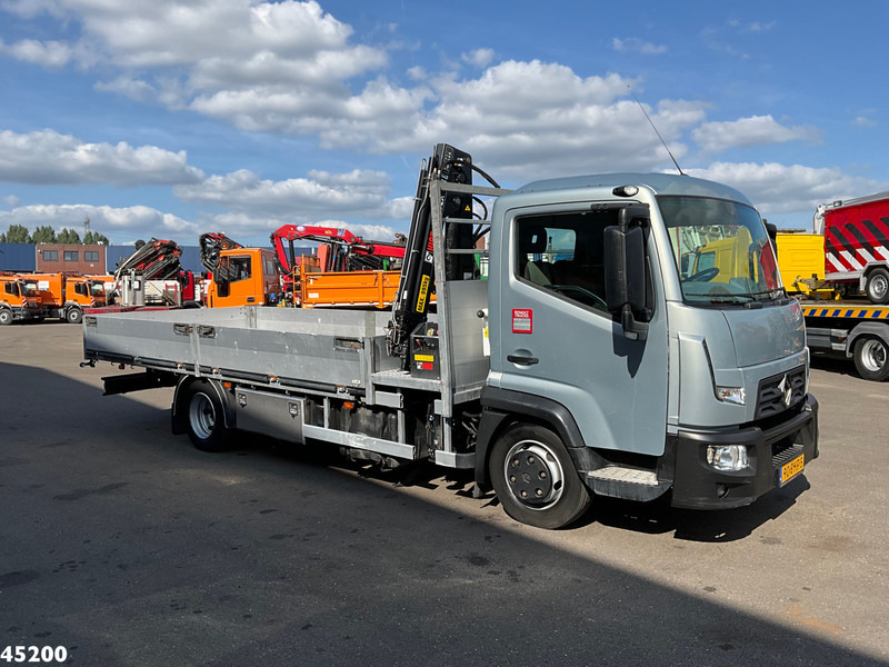 شاحنات مسطحة, شاحنة كرين Renault D 180 Hiab 3,8 Tonmeter Euro 6 Just 178.017 km!: صورة 7
