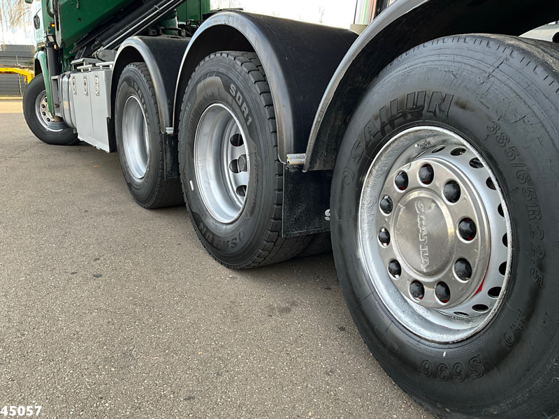 شاحنة قلاب, شاحنة كرين Scania G 490 8x4 Euro 6 Hiab 24 Tonmeter laadkraan: صورة 11