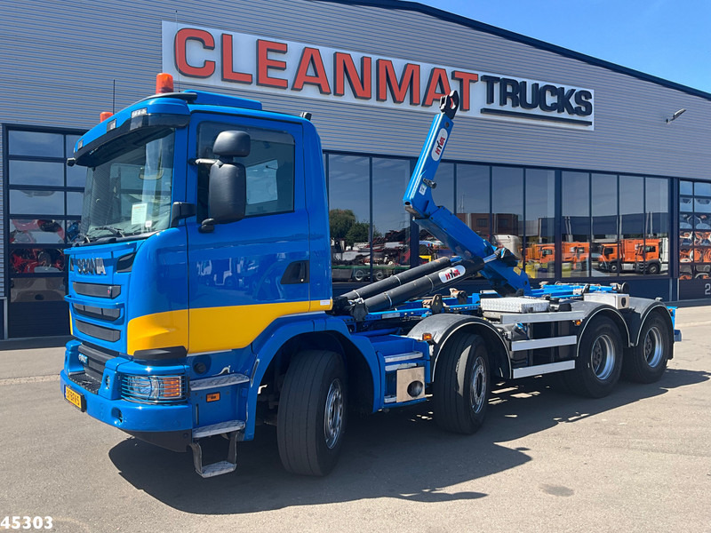 Scania G490 8x4 Euro 6 Hyva 30 Ton haakarmsysteem - شاحنة ذات خطاف: صورة 1 Scania G490 8x4 Euro 6 Hyva 30 Ton haakarmsysteem - شاحنة ذات خطاف: صورة 1