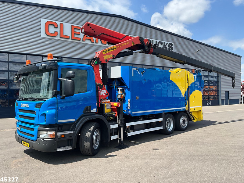 Scania P 280 Geesink / VSA Palfinger 23 Tonmeter laadkraan - شاحنة النفايات: صورة 1 Scania P 280 Geesink / VSA Palfinger 23 Tonmeter laadkraan - شاحنة النفايات: صورة 1