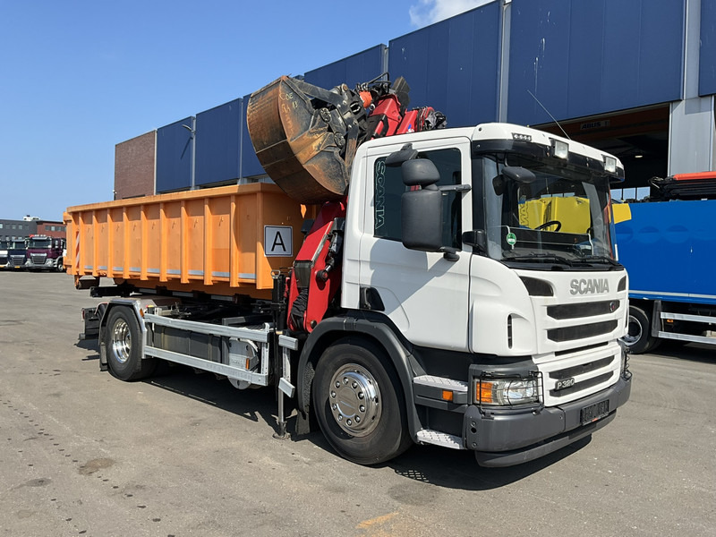 Scania P 320 HMF 12 Tonmeter Z-kraan + Kipper 11m³ - شاحنة قلاب, شاحنة كرين: صورة 5 Scania P 320 HMF 12 Tonmeter Z-kraan + Kipper 11m³ - شاحنة قلاب, شاحنة كرين: صورة 5