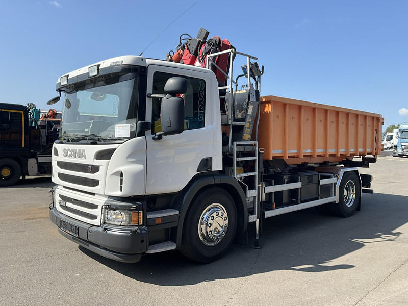 Scania P 320 HMF 12 Tonmeter Z-kraan + Kipper 11m³ - شاحنة قلاب, شاحنة كرين: صورة 3 Scania P 320 HMF 12 Tonmeter Z-kraan + Kipper 11m³ - شاحنة قلاب, شاحنة كرين: صورة 3