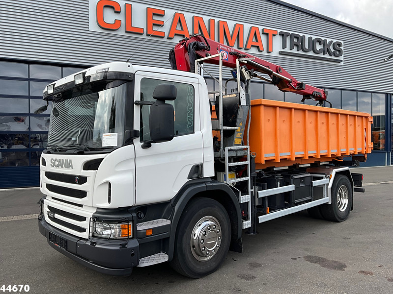 Scania P 320 HMF 12 Tonmeter Z-kraan + Kipper 11m³ - شاحنة قلاب, شاحنة كرين: صورة 2 Scania P 320 HMF 12 Tonmeter Z-kraan + Kipper 11m³ - شاحنة قلاب, شاحنة كرين: صورة 2