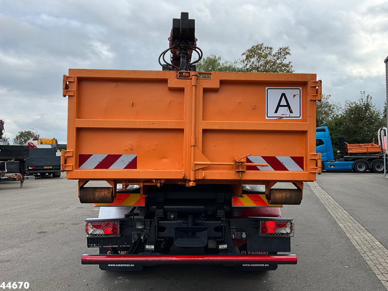 شاحنة قلاب, شاحنة كرين Scania P 320 HMF 12 Tonmeter Z-kraan + Kipper 11m³: صورة 8