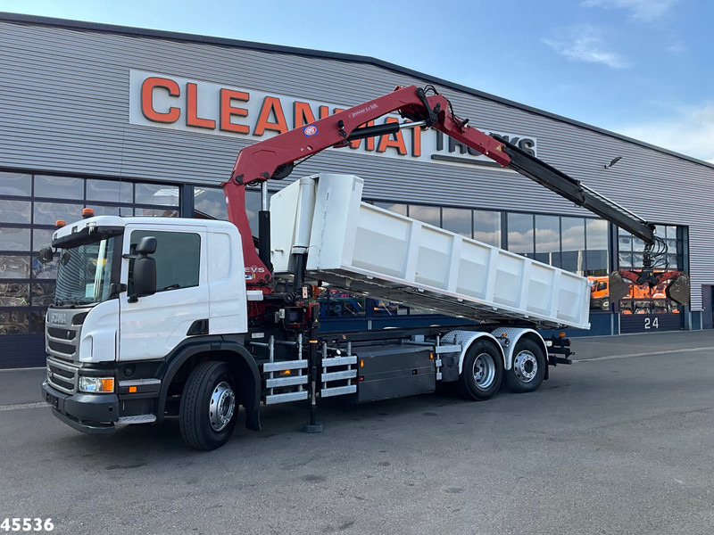 Scania P 340 Euro 6 CNG HMF 25 Tonmeter laadkraan Just 72.852 km! - شاحنة قلاب, شاحنة كرين: صورة 1 Scania P 340 Euro 6 CNG HMF 25 Tonmeter laadkraan Just 72.852 km! - شاحنة قلاب, شاحنة كرين: صورة 1