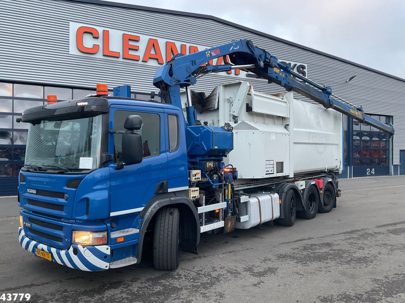Scania P 360 8x2 Hiab 21 Tonmeter laadkraan - شاحنة ذات خطاف, شاحنة كرين: صورة 1 Scania P 360 8x2 Hiab 21 Tonmeter laadkraan - شاحنة ذات خطاف, شاحنة كرين: صورة 1