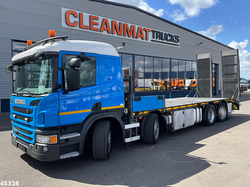 Scania P 410 8x2 Euro 6 Retarder Autotransporter met hydraulische oprijrampen - شاحنة نقل سيارات شاحنة: صورة 1 Scania P 410 8x2 Euro 6 Retarder Autotransporter met hydraulische oprijrampen - شاحنة نقل سيارات شاحنة: صورة 1