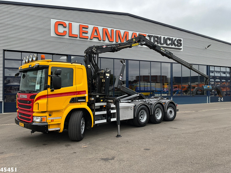 Scania P 410 8x4 Euro 6 Palfinger 14 Tonmeter Z-kraan - شاحنة ذات خطاف, شاحنة كرين: صورة 1 Scania P 410 8x4 Euro 6 Palfinger 14 Tonmeter Z-kraan - شاحنة ذات خطاف, شاحنة كرين: صورة 1