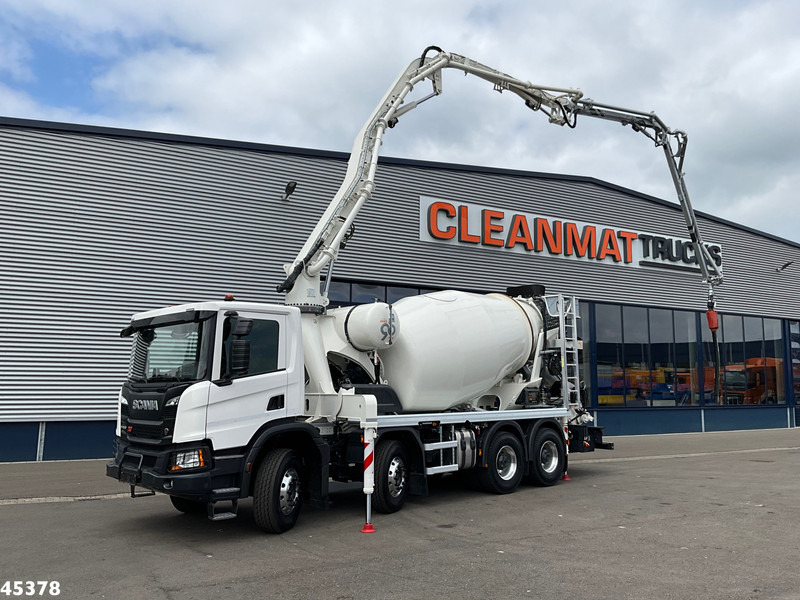 Scania P 450 XT 8x4 Euro 6 Retarder CIFA 7m³ Mixer + Pumi Pump 25 m³ NEW AND UNUSED! - مضخة خرسانة: صورة 1 Scania P 450 XT 8x4 Euro 6 Retarder CIFA 7m³ Mixer + Pumi Pump 25 m³ NEW AND UNUSED! - مضخة خرسانة: صورة 1
