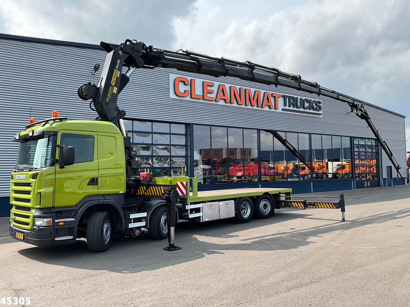 Scania R 420 8x2 manual Palfinger 85 Tonmeter laadkraan + Fly-Jib - شاحنة كرين: صورة 1 Scania R 420 8x2 manual Palfinger 85 Tonmeter laadkraan + Fly-Jib - شاحنة كرين: صورة 1