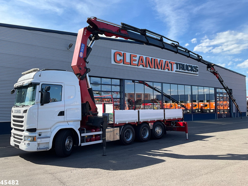 Scania R 490 8x4 Euro 6 Retarder HMF 60 Tonmeter laadkraan + Fly-Jib - شاحنة كرين: صورة 1 Scania R 490 8x4 Euro 6 Retarder HMF 60 Tonmeter laadkraan + Fly-Jib - شاحنة كرين: صورة 1
