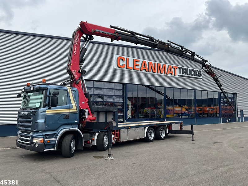 Scania R 560 V8 Fassi 80 Tonmeter laadkraan + Fly-Jib - شاحنة كرين: صورة 1 Scania R 560 V8 Fassi 80 Tonmeter laadkraan + Fly-Jib - شاحنة كرين: صورة 1
