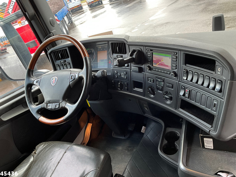 شاحنة كرين Scania R490 8x2 Euro 6 Retarder HMF 85 Tonmeter laadkraan + Fly-jib: صورة 16