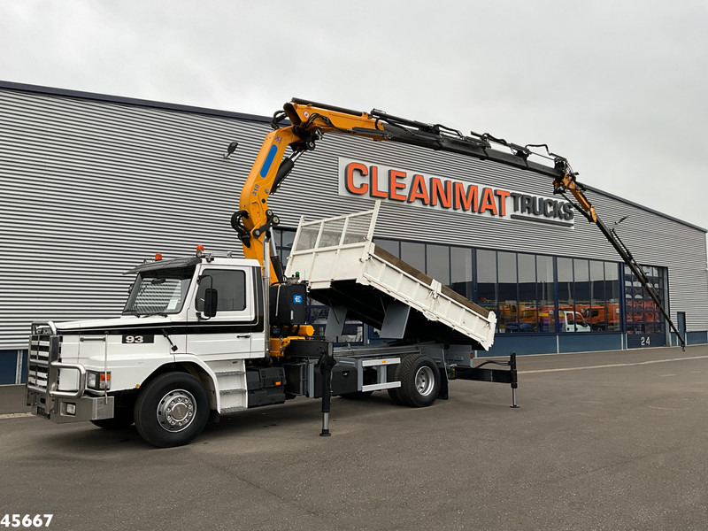 Scania T 93 4x2 Kipper met 31 Tonmeter laadkraan (bj 2005) + Fly-JIb! Just 118.736 km! - شاحنة قلاب, شاحنة كرين: صورة 1 Scania T 93 4x2 Kipper met 31 Tonmeter laadkraan (bj 2005) + Fly-JIb! Just 118.736 km! - شاحنة قلاب, شاحنة كرين: صورة 1