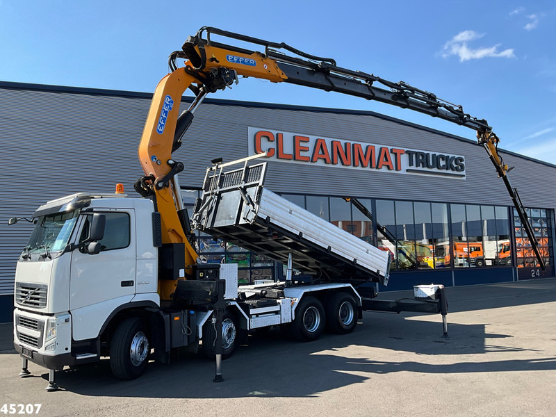 Volvo FH 500 8x4 Effer 65 Tonmeter laadkraan + Fly-Jib - شاحنة قلاب, شاحنة كرين: صورة 1 Volvo FH 500 8x4 Effer 65 Tonmeter laadkraan + Fly-Jib - شاحنة قلاب, شاحنة كرين: صورة 1