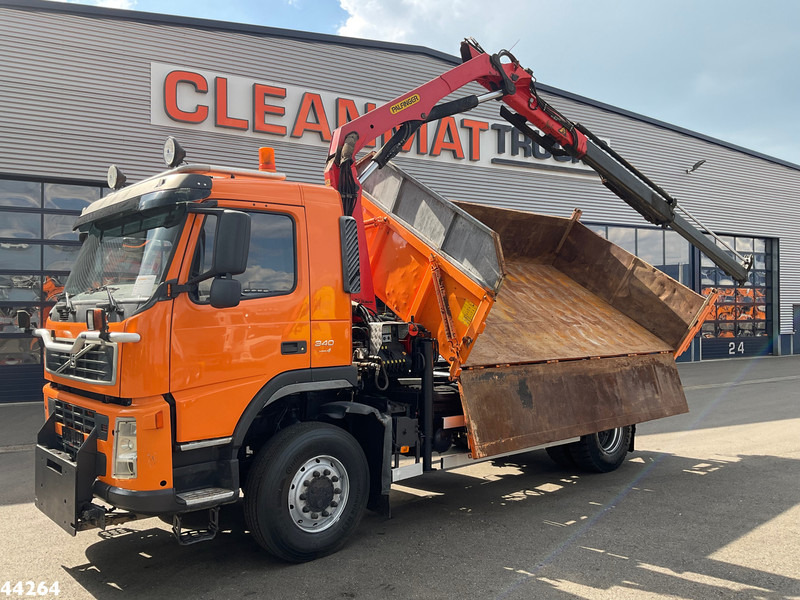 Volvo FM 340 4x4 Palfinger 10 Tonmeter laadkraan Manual Full steel - شاحنة قلاب, شاحنة كرين: صورة 1 Volvo FM 340 4x4 Palfinger 10 Tonmeter laadkraan Manual Full steel - شاحنة قلاب, شاحنة كرين: صورة 1