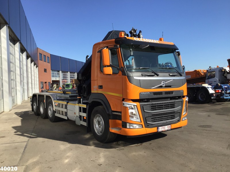 Volvo FM 420 8x2 HMF 28 ton/meter laadkraan Welvaarts weighing system - شاحنة ذات خطاف, شاحنة كرين: صورة 5 Volvo FM 420 8x2 HMF 28 ton/meter laadkraan Welvaarts weighing system - شاحنة ذات خطاف, شاحنة كرين: صورة 5