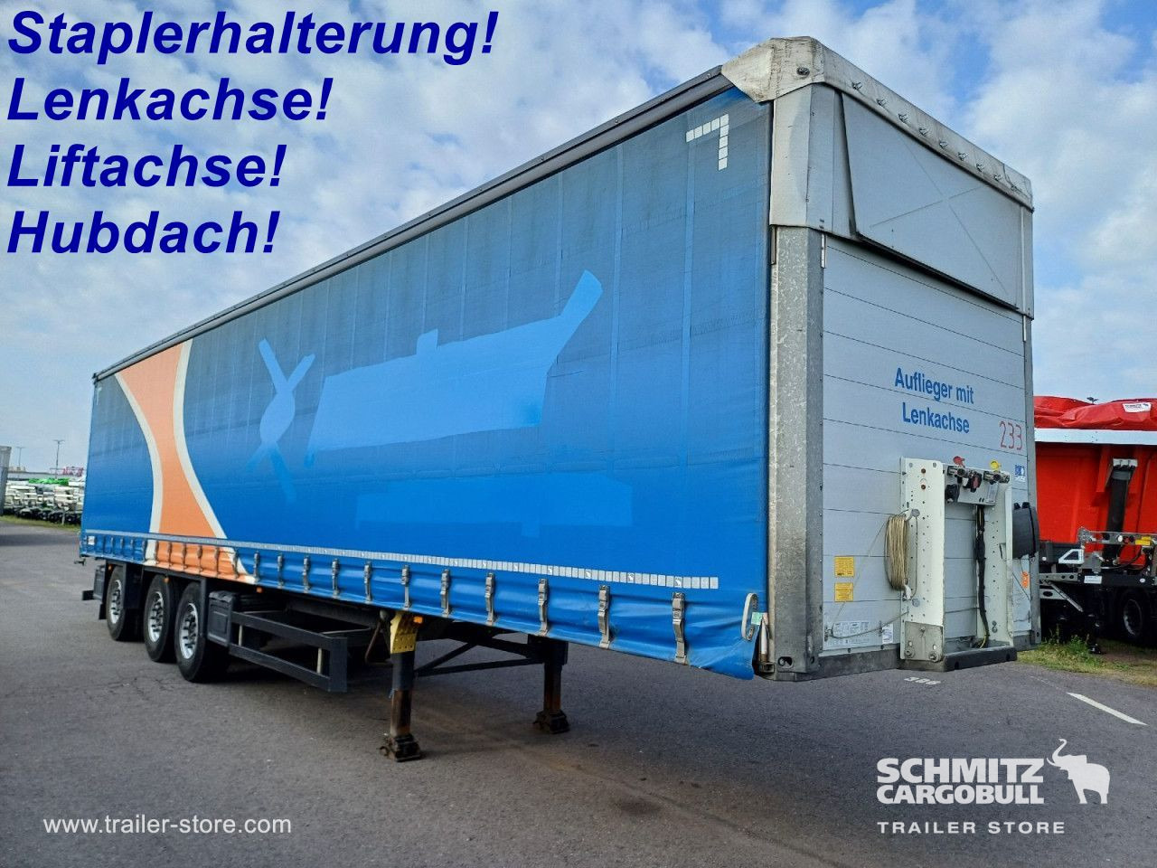 نصف مقطورة ستارة SCHMITZ Auflieger Curtainsider Standard Forklift holder: صورة 1