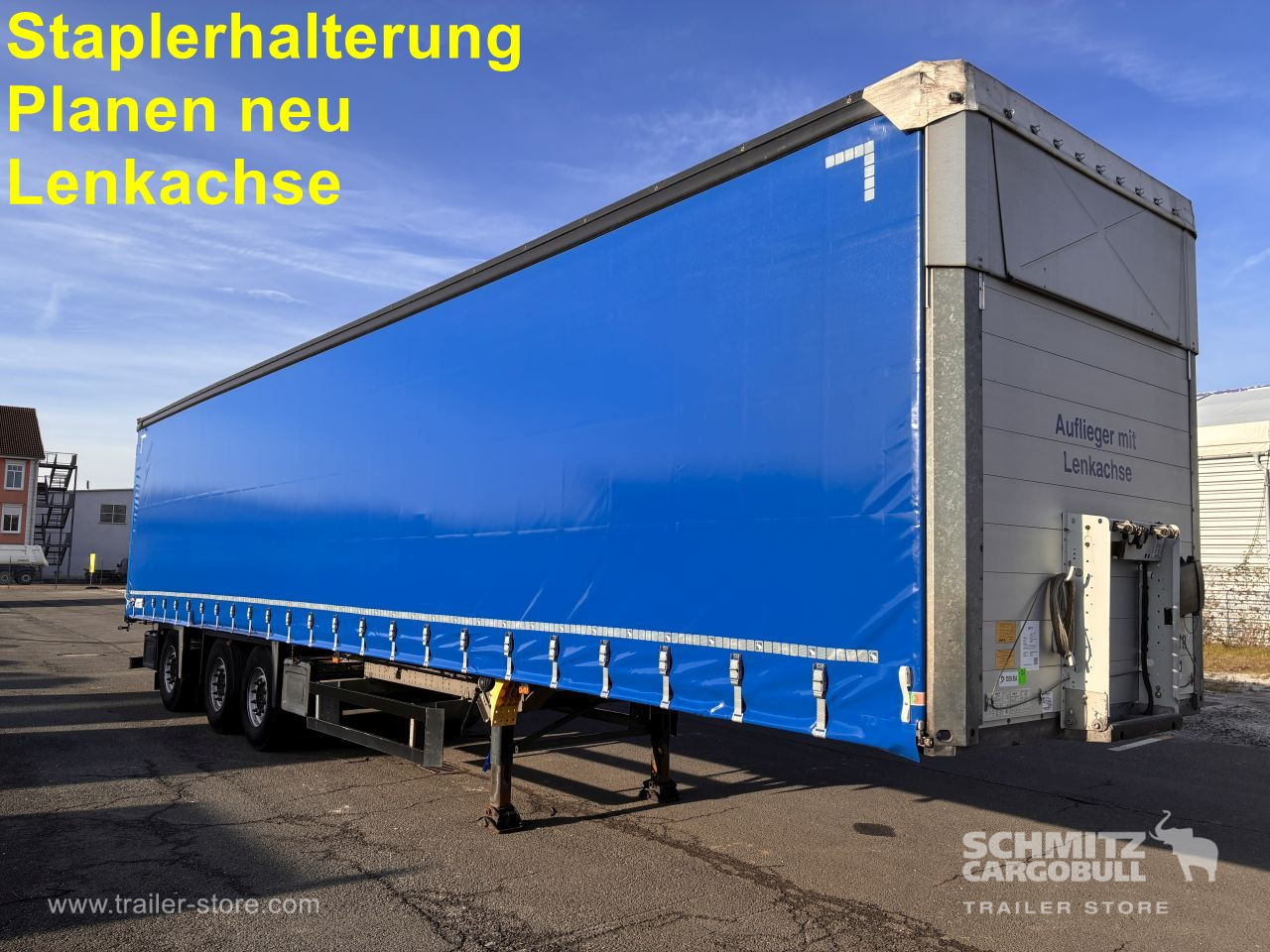 SCHMITZ Auflieger Curtainsider Standard Forklift holder - نصف مقطورة ستارة: صورة 1 SCHMITZ Auflieger Curtainsider Standard Forklift holder - نصف مقطورة ستارة: صورة 1