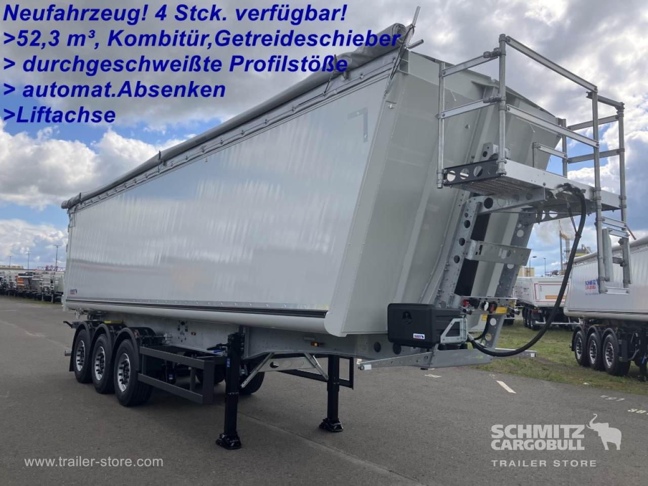 SCHMITZ Auflieger Kipper Alukastenmulde 52m³ - قلابة نصف مقطورة نصف مقطورة قلابة: صورة 1 SCHMITZ Auflieger Kipper Alukastenmulde 52m³ - قلابة نصف مقطورة نصف مقطورة قلابة: صورة 1