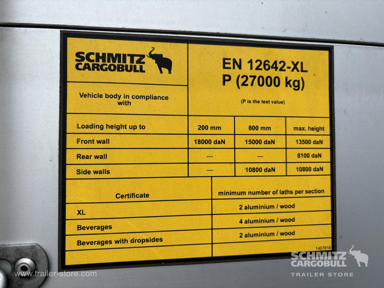 نصف مقطورة ستارة SCHMITZ Curtainsider Standard: صورة 13