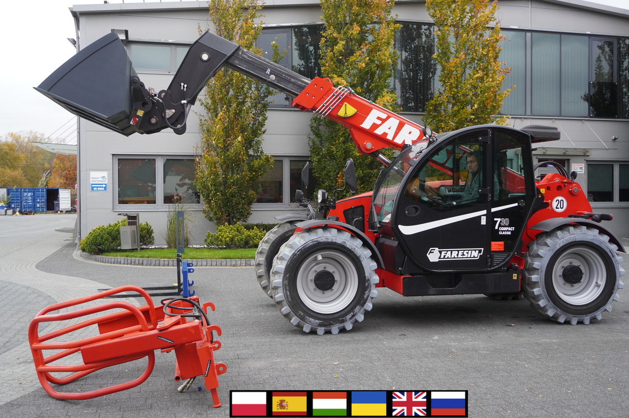 Faresin 730C Classic 55 / NEW / 550 MTH!!! / reach 7 m / joystick - جرافة ذات عجلات تلسكوبية: صورة 1 Faresin 730C Classic 55 / NEW / 550 MTH!!! / reach 7 m / joystick - جرافة ذات عجلات تلسكوبية: صورة 1