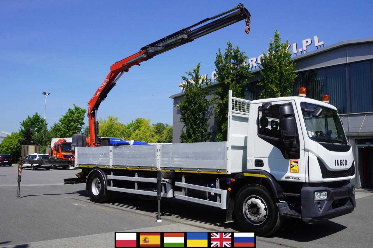 IVECO EUROCARGO 190-280L / FASSI F135A / 8 M / Lift cap. 5580 kg - شاحنات مسطحة, شاحنة كرين: صورة 1 IVECO EUROCARGO 190-280L / FASSI F135A / 8 M / Lift cap. 5580 kg - شاحنات مسطحة, شاحنة كرين: صورة 1