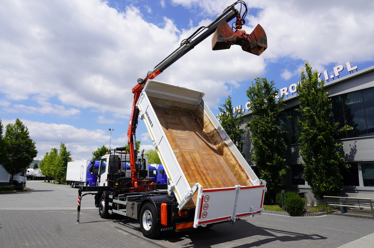 IVECO Eurocargo 160E22 EEV Dump truck / Bortmatic / Crane FASSI F95A.0.22 - شاحنات مسطحة, شاحنة كرين: صورة 4 IVECO Eurocargo 160E22 EEV Dump truck / Bortmatic / Crane FASSI F95A.0.22 - شاحنات مسطحة, شاحنة كرين: صورة 4