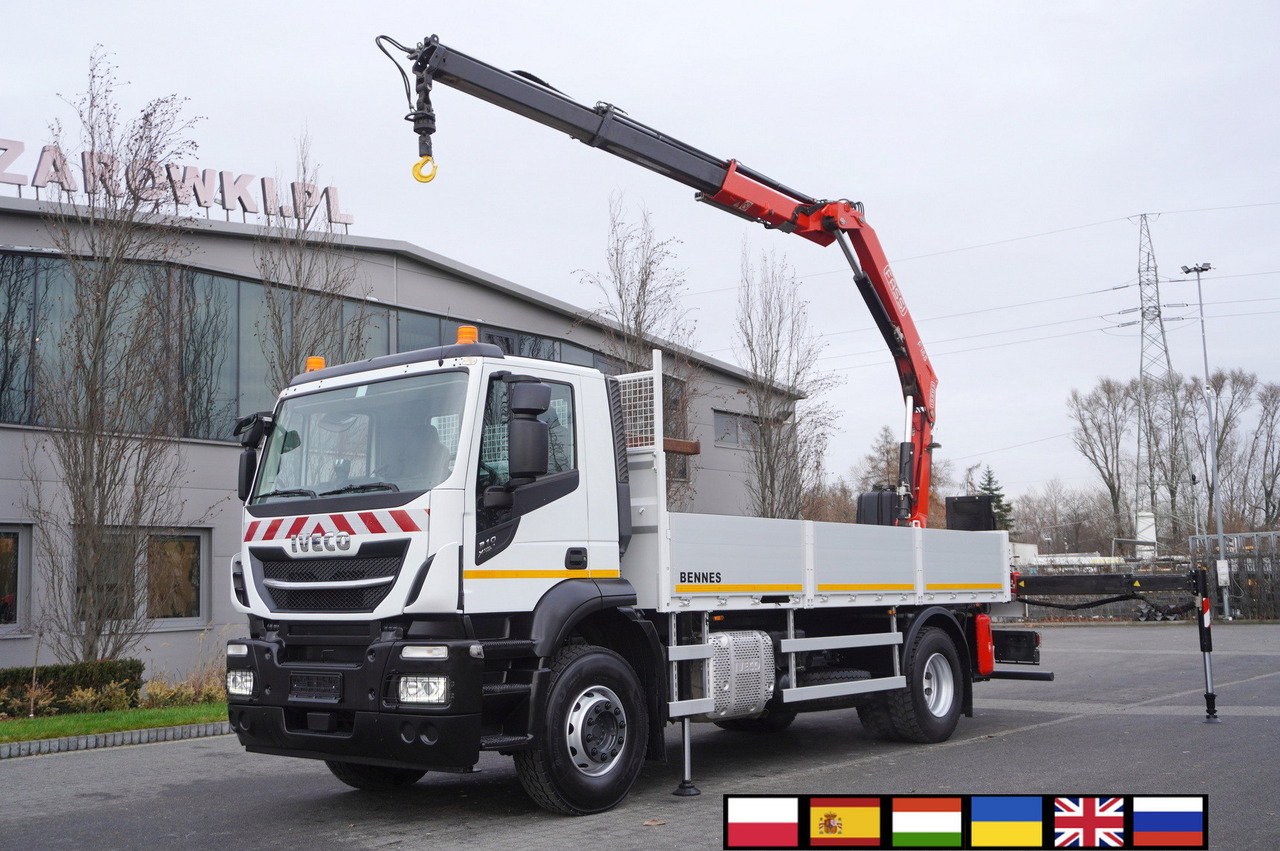 IVECO Stralis X-Way 310 4x2 E6 / Fassi F155 crane / 670 MTH / Remote control / Rotator / 130 tho. km - شاحنات مسطحة, شاحنة كرين: صورة 1 IVECO Stralis X-Way 310 4x2 E6 / Fassi F155 crane / 670 MTH / Remote control / Rotator / 130 tho. km - شاحنات مسطحة, شاحنة كرين: صورة 1