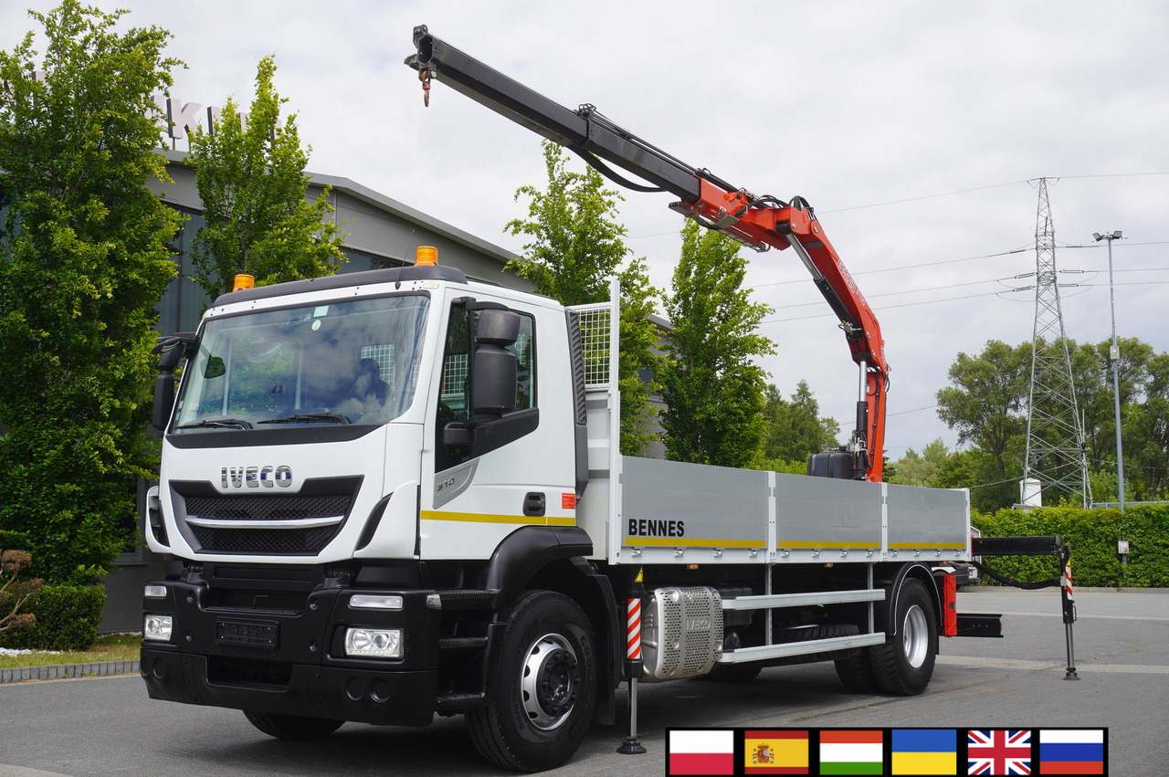 Iveco Stralis 310 / 34 tho km !!! / FASSI 4 Tons 400 MTH! / Flatbed - شاحنة كرين, شاحنة كرين: صورة 1 Iveco Stralis 310 / 34 tho km !!! / FASSI 4 Tons 400 MTH! / Flatbed - شاحنة كرين, شاحنة كرين: صورة 1