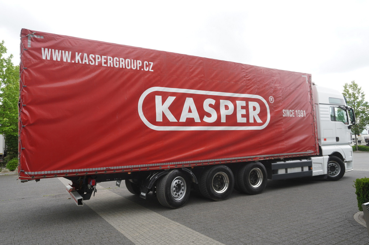 MAN MAN TGX 35.580 E6 8x4 /4 / 23 EPAL tarp superstructure / 4th axle steered - شاحنة ستارة: صورة 5 MAN MAN TGX 35.580 E6 8x4 /4 / 23 EPAL tarp superstructure / 4th axle steered - شاحنة ستارة: صورة 5