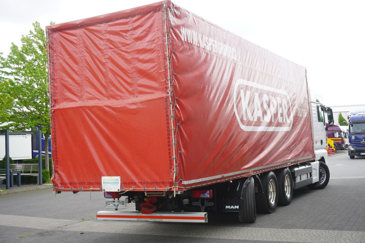 MAN MAN TGX 35.580 E6 8x4 /4 / 23 EPAL tarp superstructure / 4th axle steered - شاحنة ستارة: صورة 4 MAN MAN TGX 35.580 E6 8x4 /4 / 23 EPAL tarp superstructure / 4th axle steered - شاحنة ستارة: صورة 4