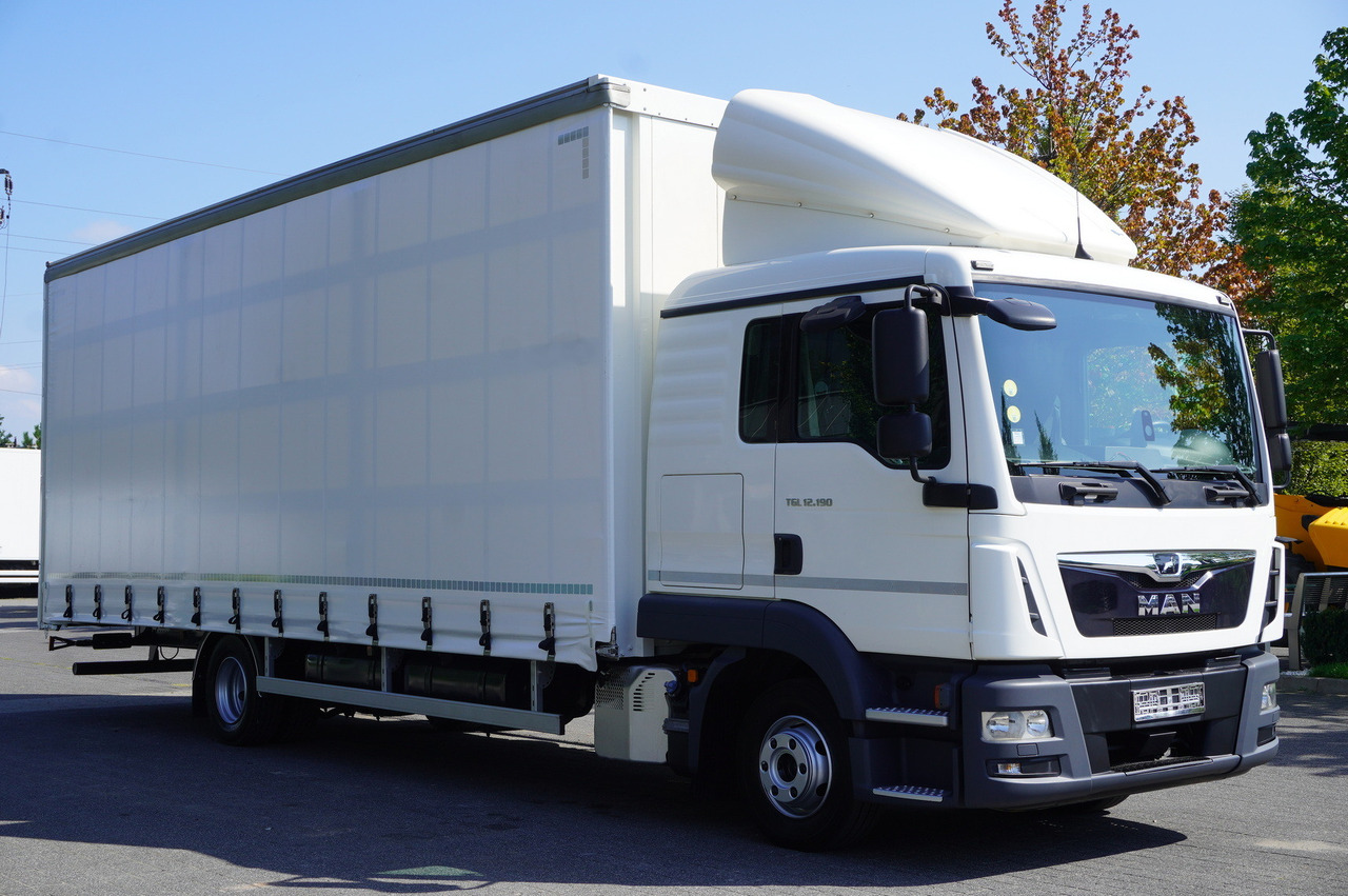شاحنة ستارة MAN TGL 12.190 / Curtainsider 19 EPAL / Sleeper cab: صورة 8
