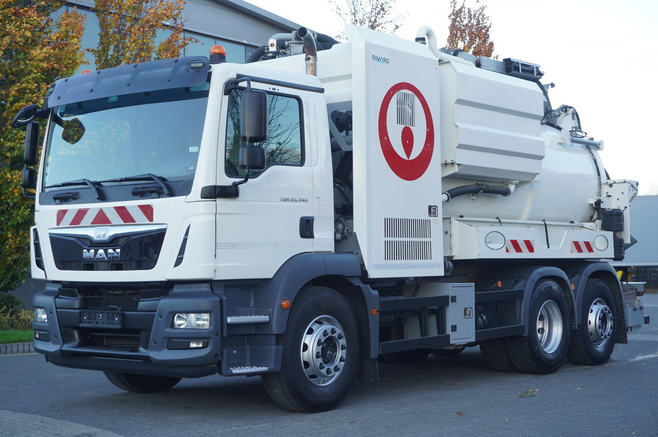 MAN TGM 26.340 E6 / RIVARD sewage cleaner 11.8 m3 / 170 tho. km / steered axle - شاحنة الشفط: صورة 2 MAN TGM 26.340 E6 / RIVARD sewage cleaner 11.8 m3 / 170 tho. km / steered axle - شاحنة الشفط: صورة 2
