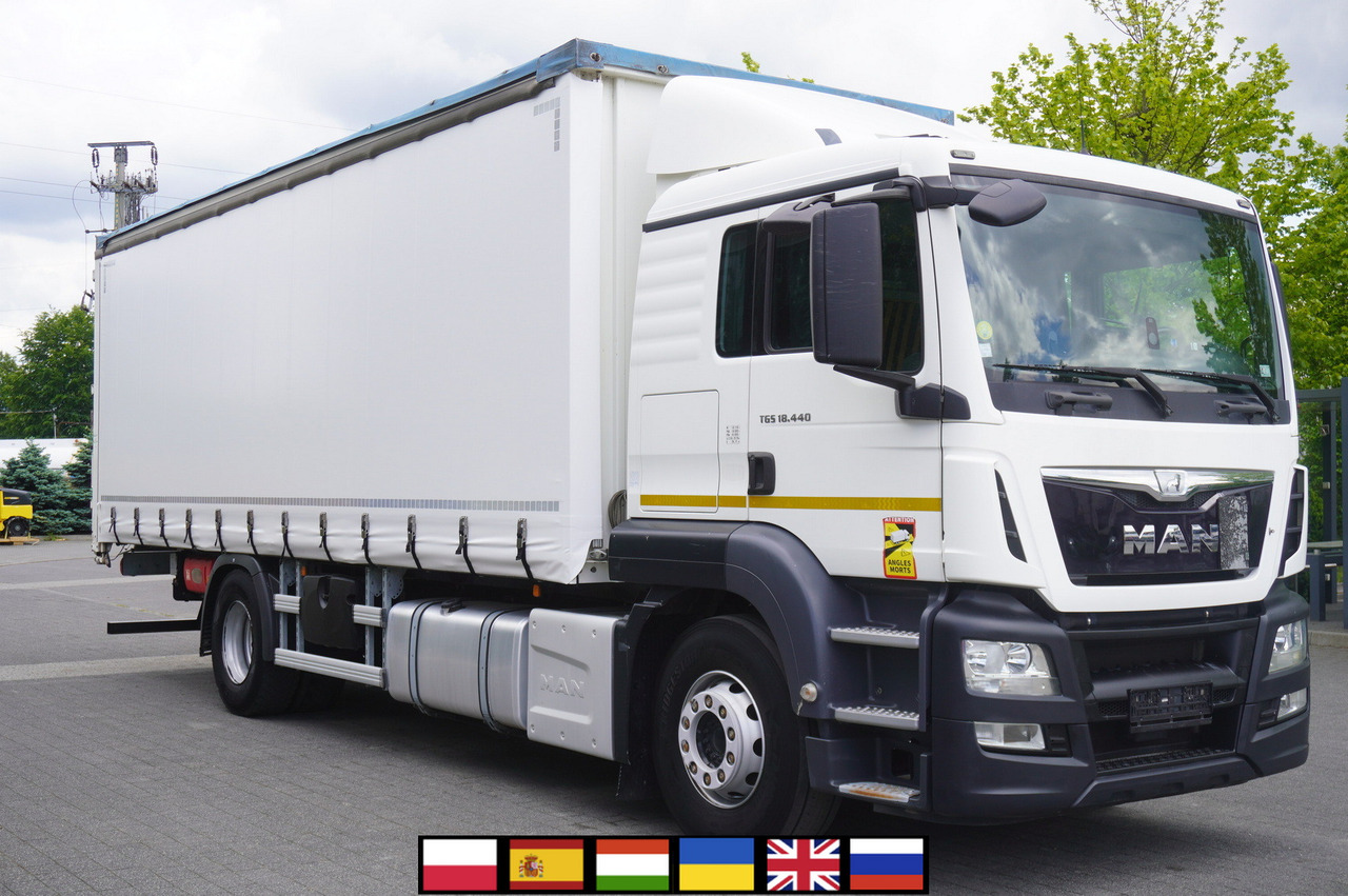 MAN TGS 18.440 / 19 EPAL curtainsider / Sleeper cab - شاحنة ستارة: صورة 1 MAN TGS 18.440 / 19 EPAL curtainsider / Sleeper cab - شاحنة ستارة: صورة 1