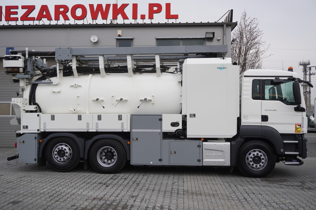 MAN TGS 26.360 E6 / RIVARD sewage cleaner 18 m3 / 180 tho. km / steering axle / 2 units - شاحنة الشفط: صورة 3 MAN TGS 26.360 E6 / RIVARD sewage cleaner 18 m3 / 180 tho. km / steering axle / 2 units - شاحنة الشفط: صورة 3